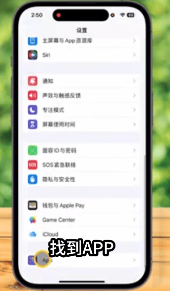 iPhone手机APP设置